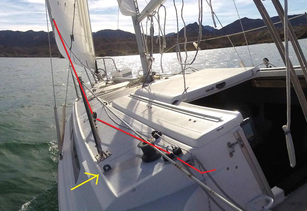 Rigging Routing Puzzlement M25 Sailboat Owners Forums