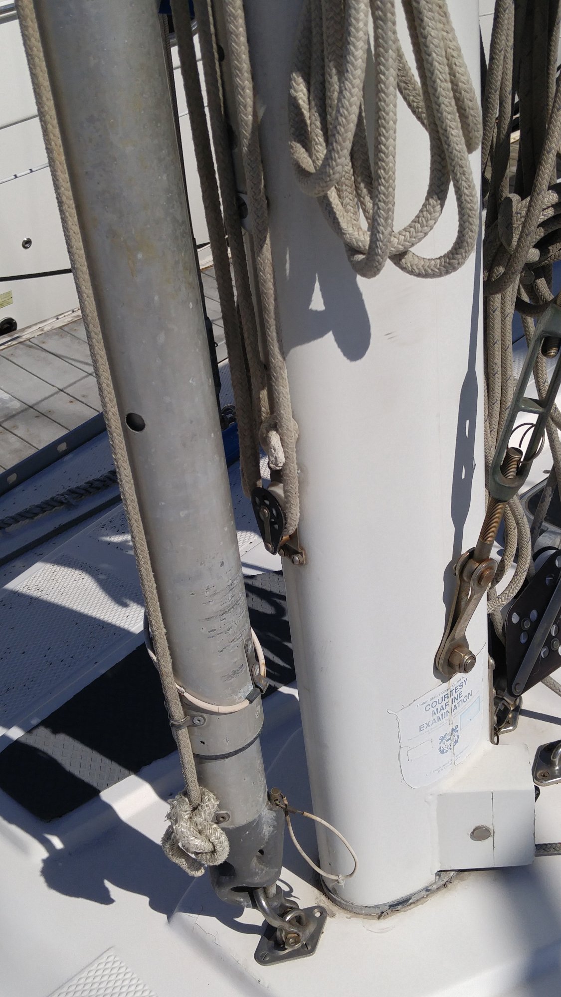 Whisker pole and boom preventer | Sailboat Owners Forums