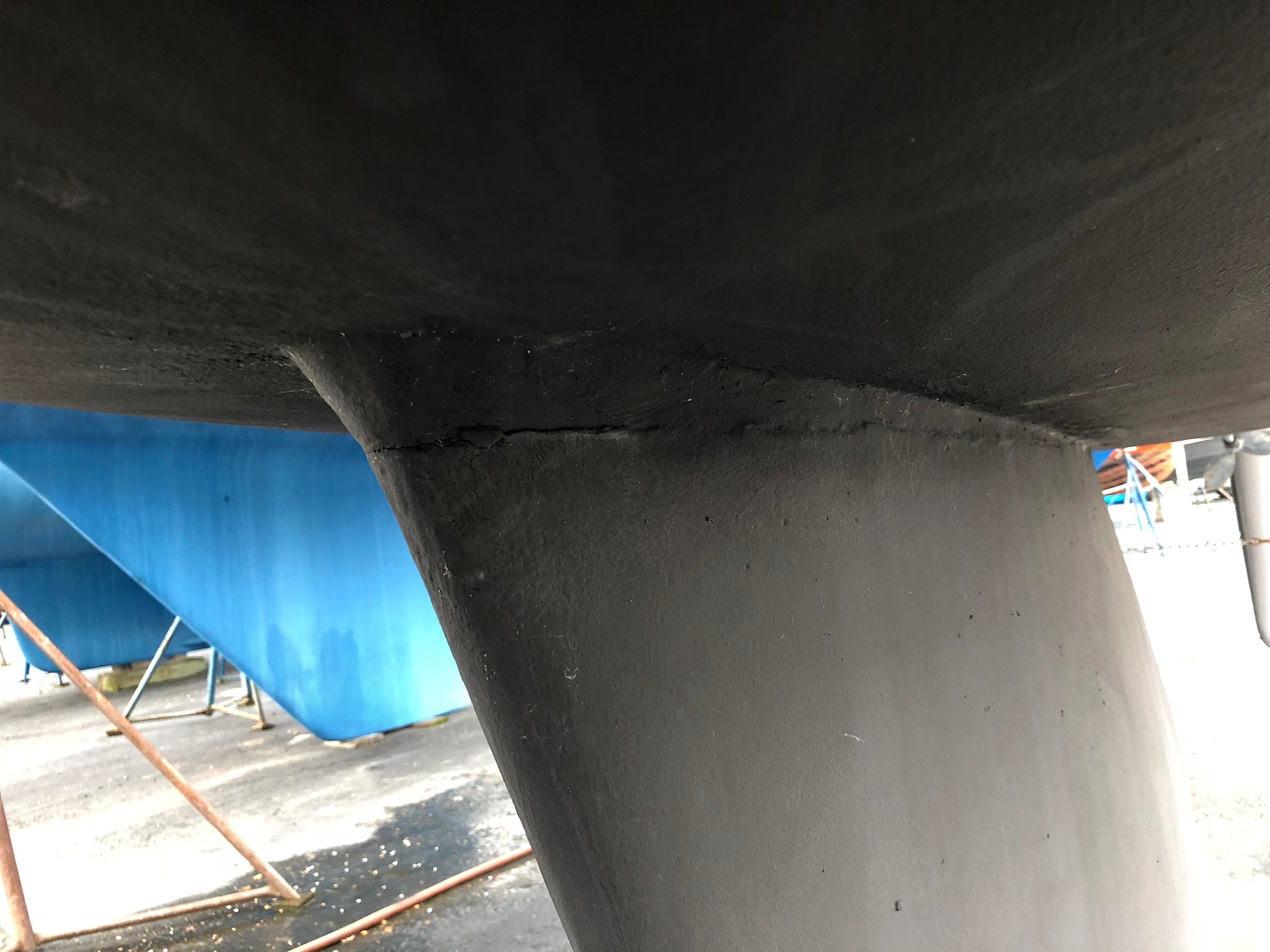 fairing a sailboat keel