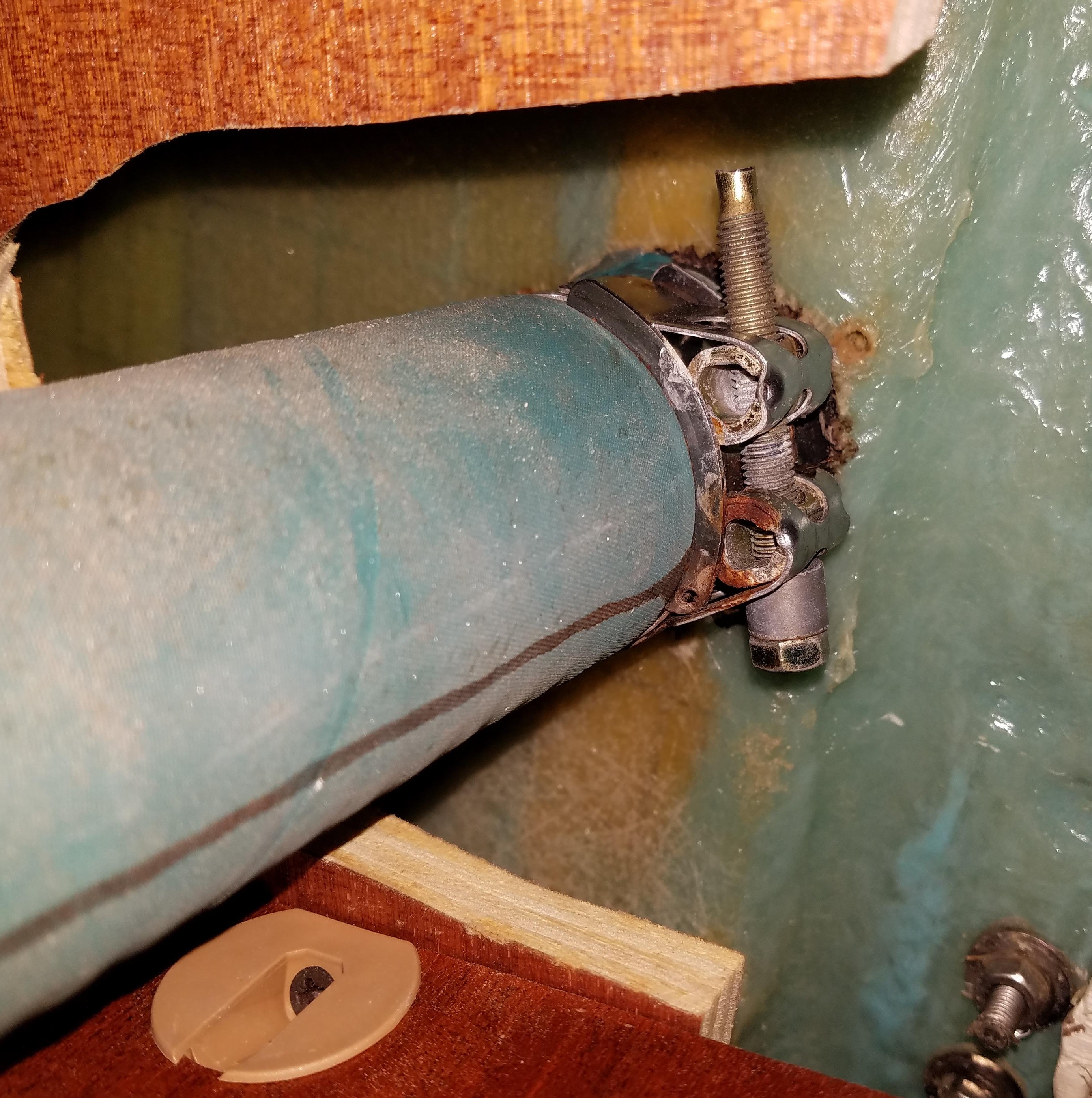 Sanitary hose pump out deck plate connection Sailboat Owners Forums