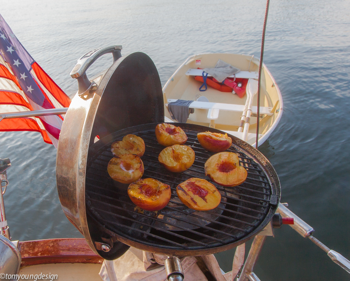 Belfast harbor 72 F July 2019 Grilling peaches 2 1.jpg