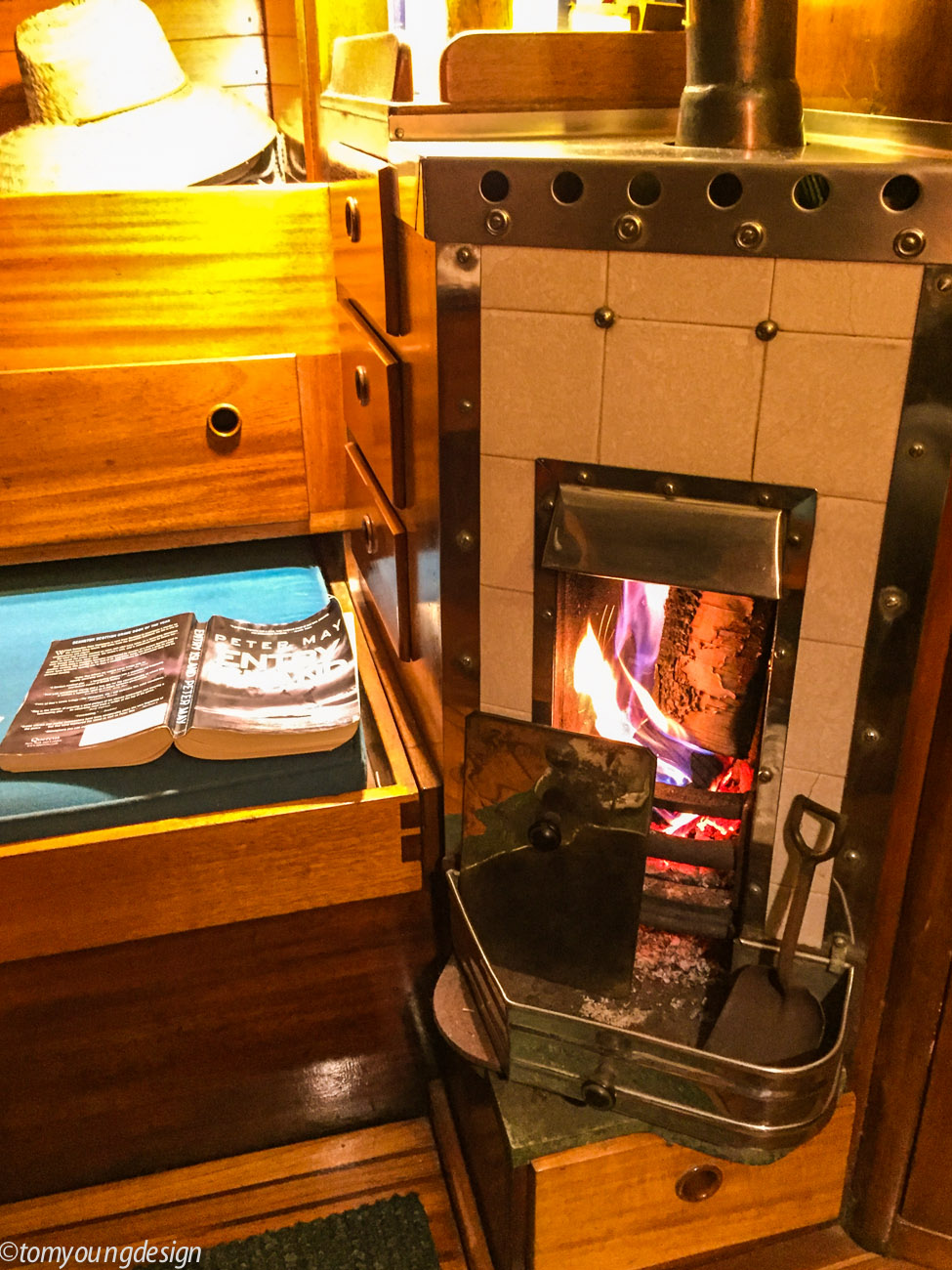 Birch in the fireplace and a good book._.jpg