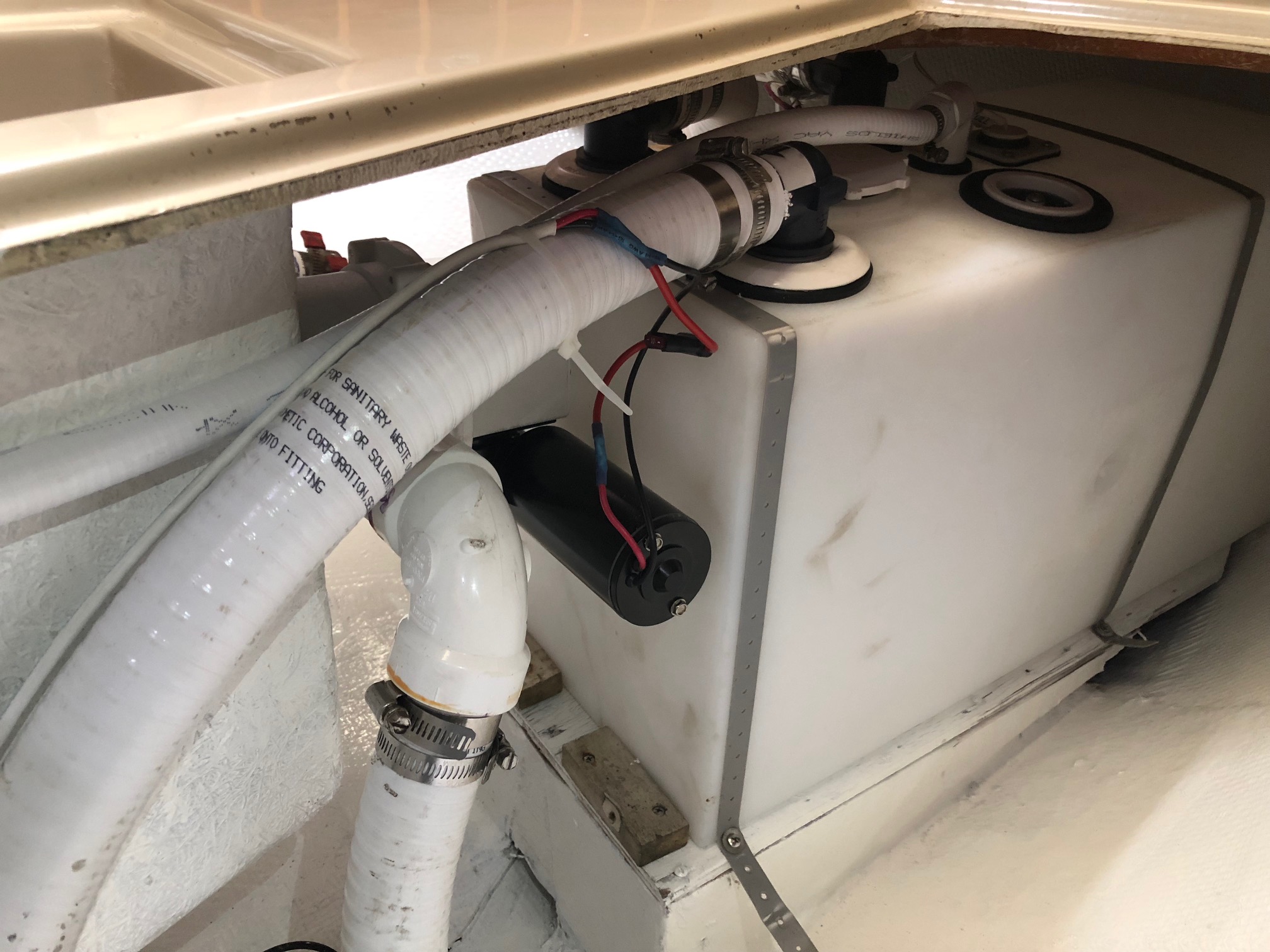New holding tank for O'Day 34, lessons learned Sailboat Owners Forums