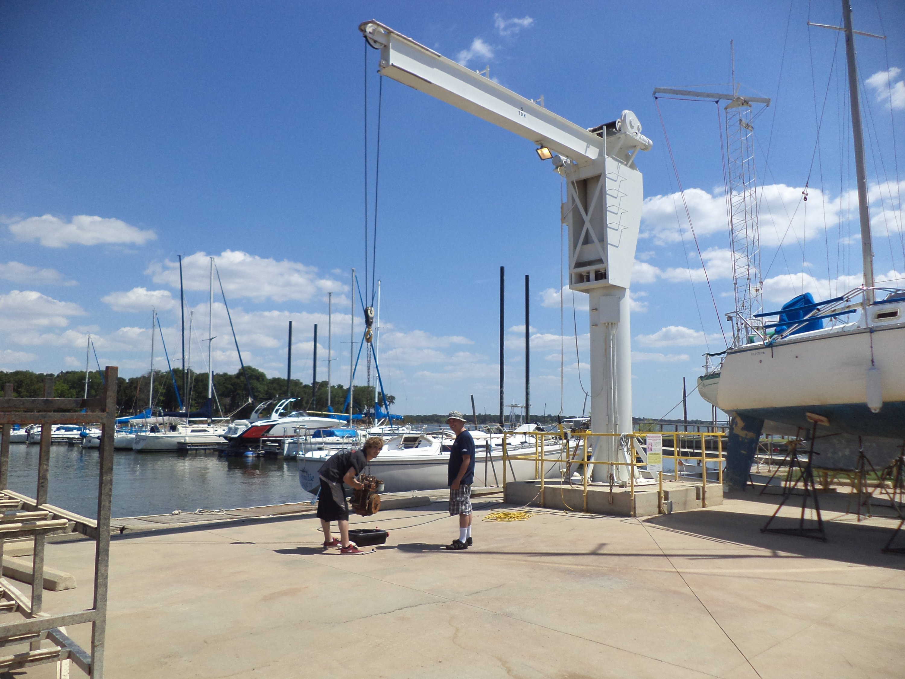 Lifting out the motor.JPG