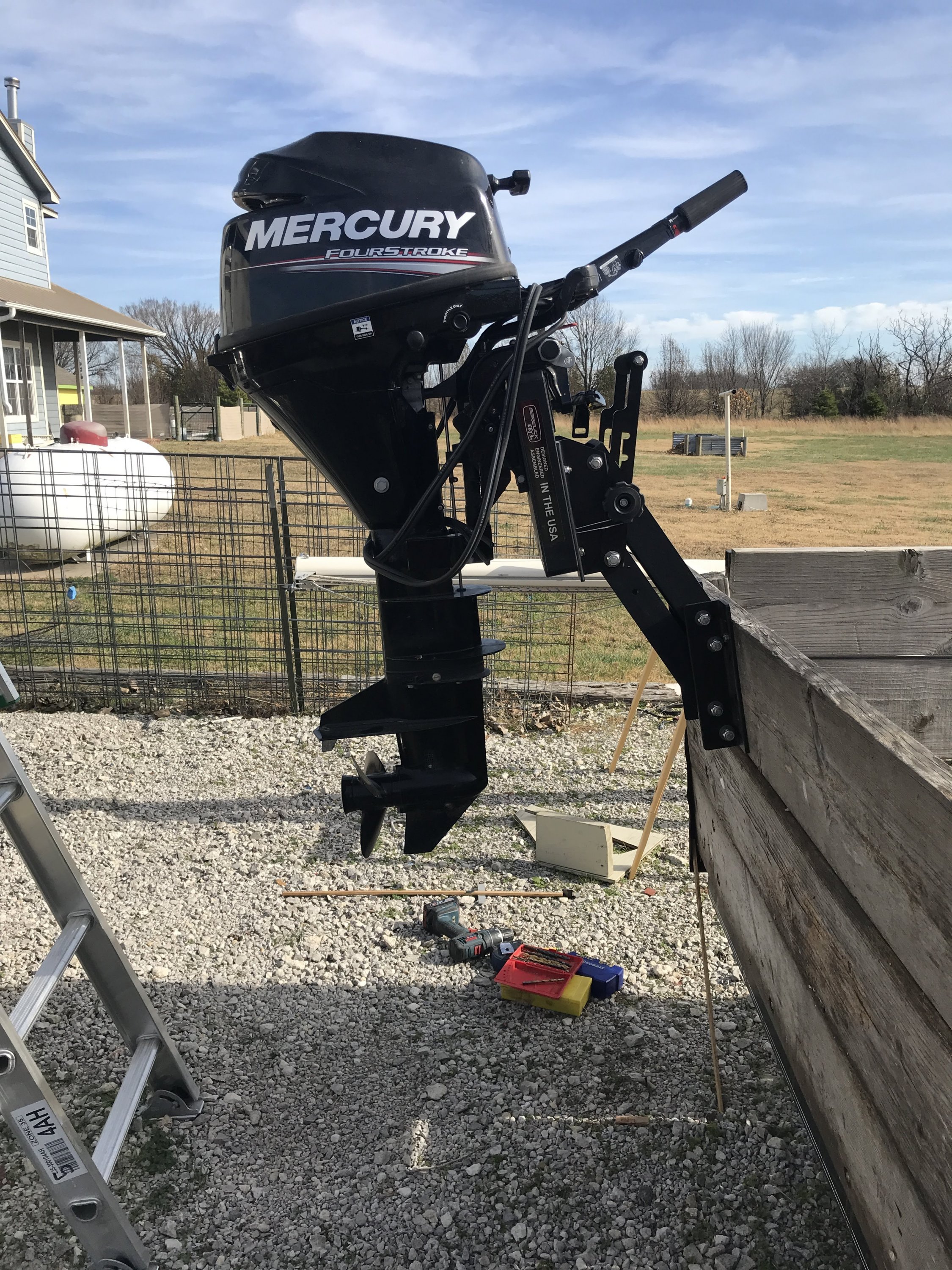 Merc 9.9 on mount.JPG