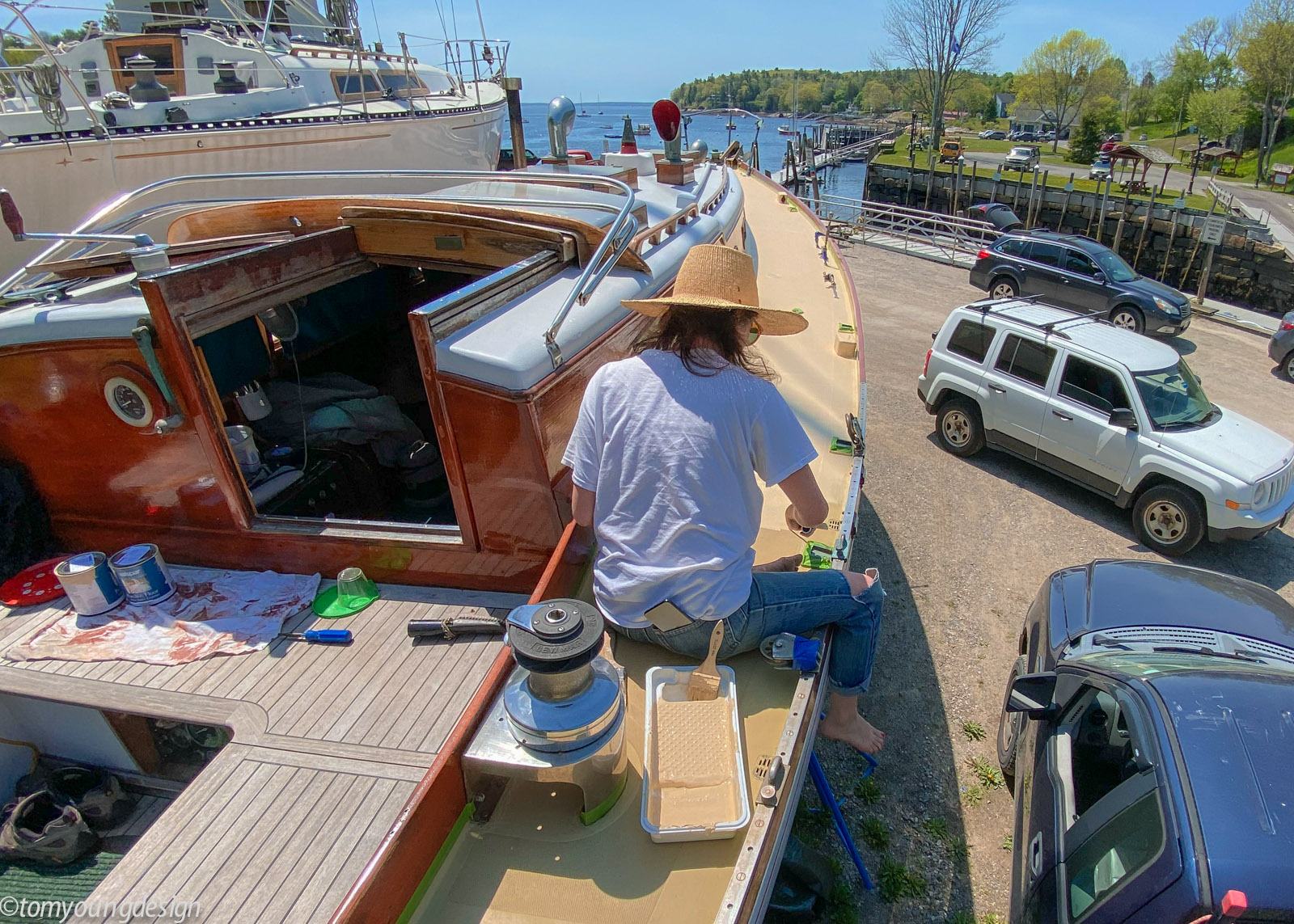 MJ painting decks.jpg