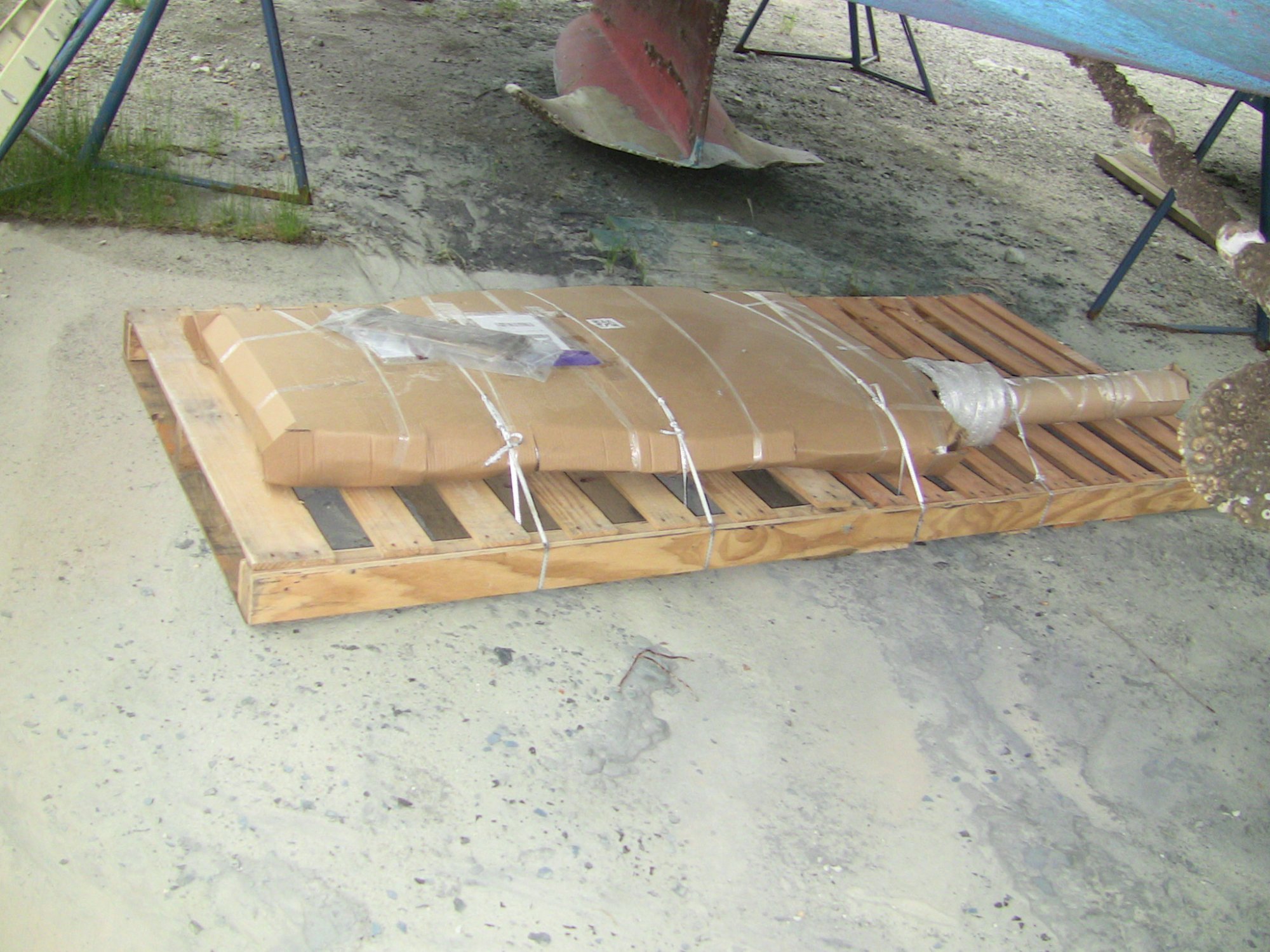 New Rudder Arrived.JPG