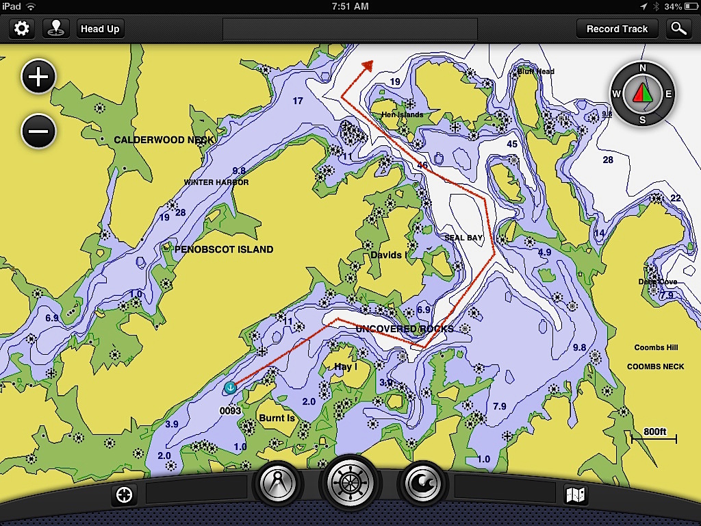 Sailing out of Seal Bay is a formidable task. .jpg