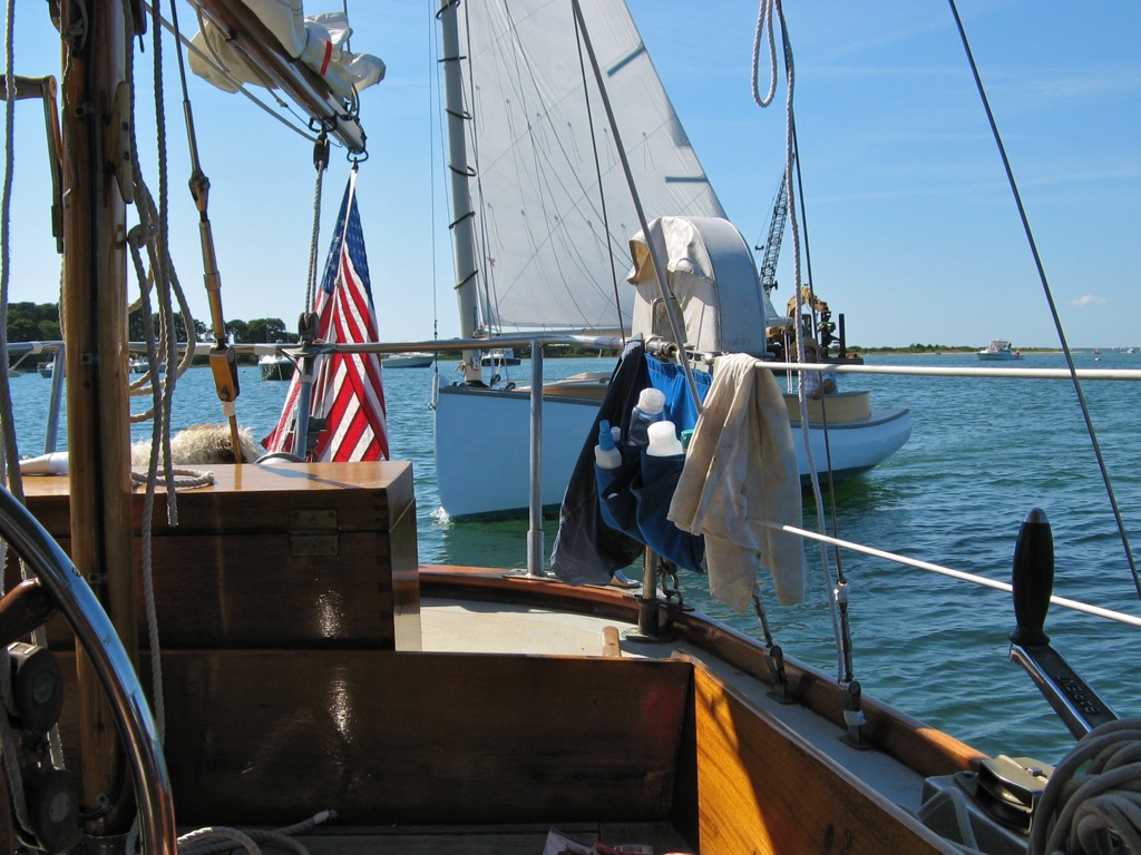 Tashmoo Catboat glides by .jpg
