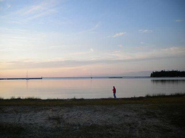 08 15 2009 only two boats in the cove that night - Cocburn Island, Ontario