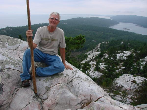 1 At the top of the summit, overlooking the Bay