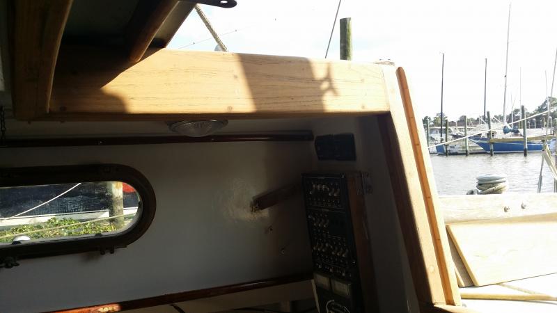 2015 04 02 17.04.13 Companionway teak was totally replaced.