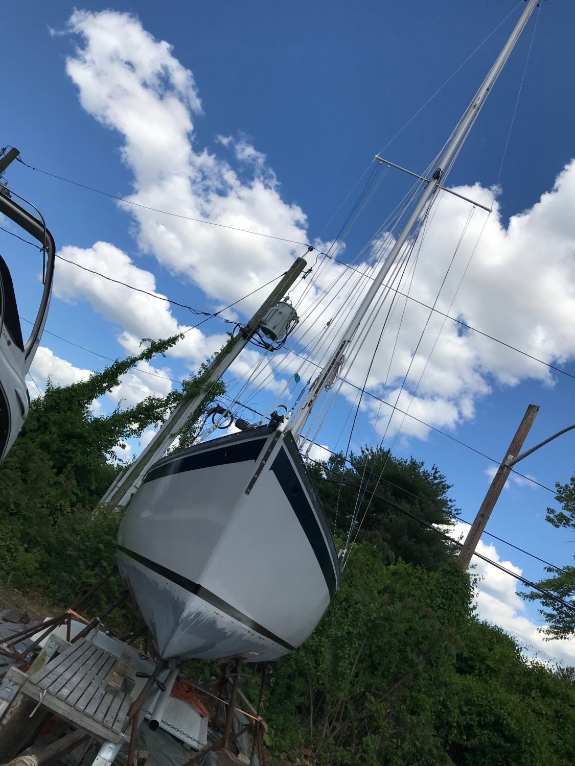 2021.05 Diana with rig up | Sailboat Owners Forums