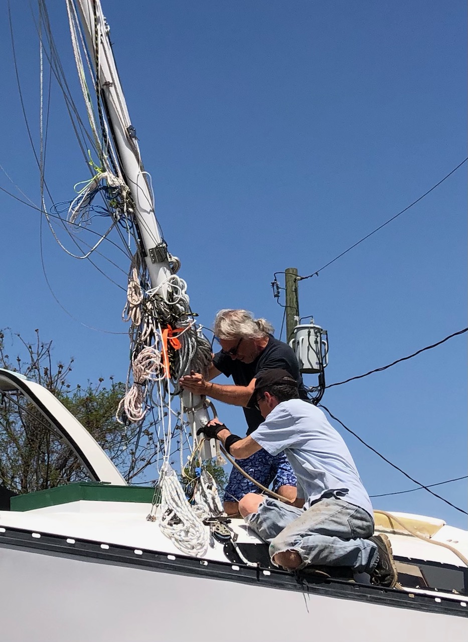 2021.05 Diana's rig goes up | Sailboat Owners Forums