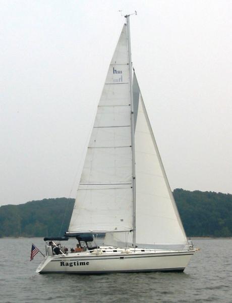 21 under sail