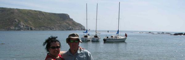 3 O'days. Me, My (First Mate) Wife Lisa, Our O'25 Margaritaville on right. Jib &amp; Tonic middle. Callila at left. At Little harbor west side of Catalina Island. Nice anchorage