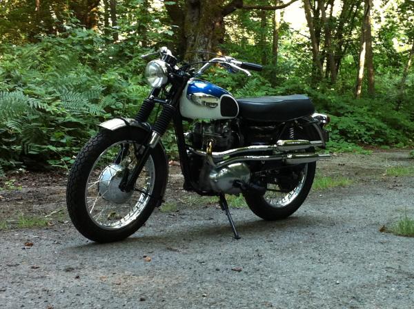 67' T100c My &quot;lets go up for coffee&quot; bike