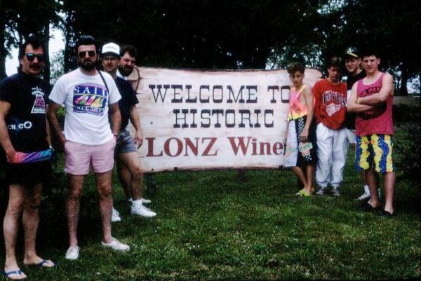 90   11 The gang's at Lonz's Winery