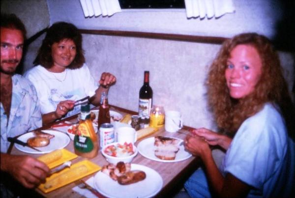 93   11 Frank, Joni &amp; Kathy enjoying dinner