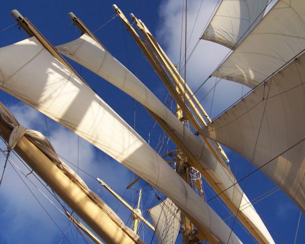 A different view of sails.