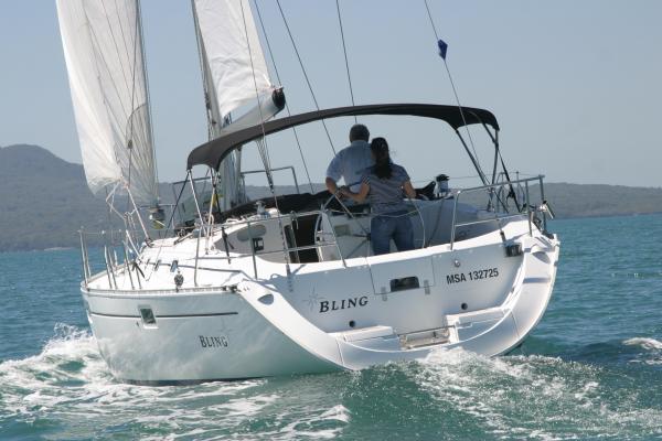 A light breeze on Auckland Harbour.