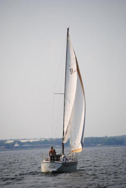 A view from the boat we were racing, and were blowing away.  lol

S2's are fast little boats : )