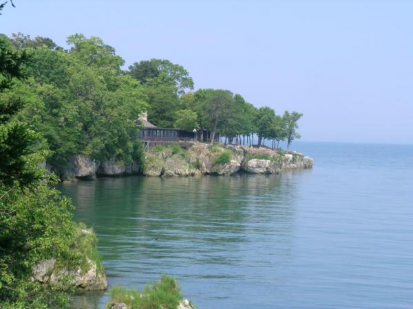 A view of the Pheasant Inn at RIC where we enjoyed several meals. The view from the inn is of North Bass &amp; Sugar islands.