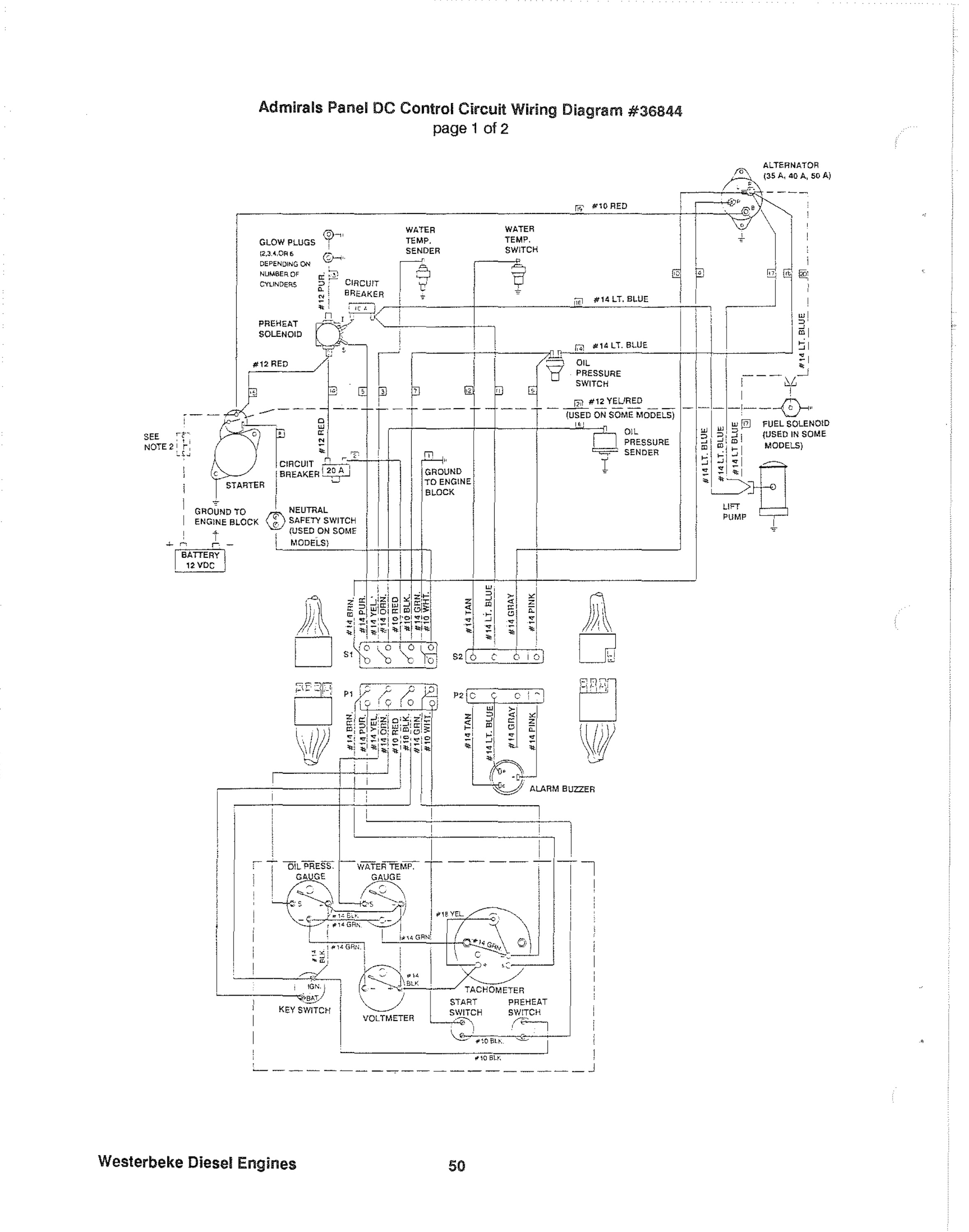 Admirals Panel Schematic P1