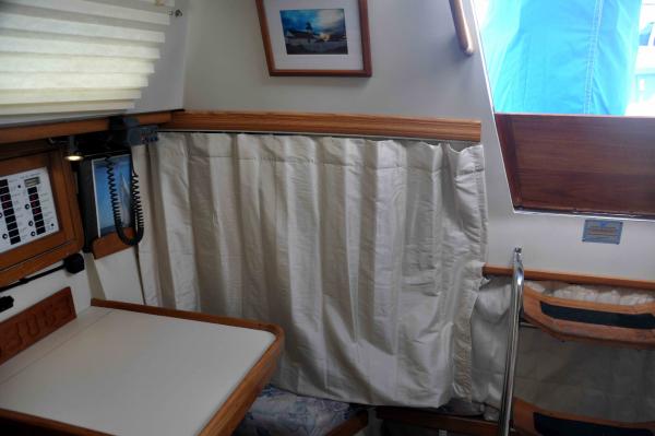 Aft Cabin with privacy curtains