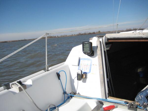 Afternoon sail in November, El Dorado Lake, KS
water temp 46 deg F