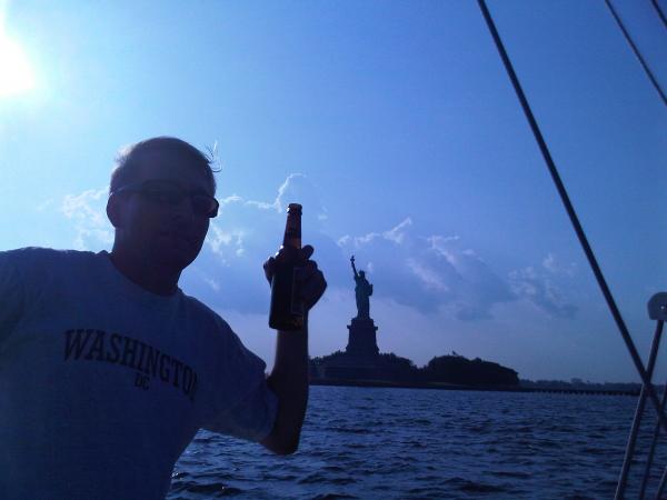 Ah, beer and Lady Liberty, does it get much better?