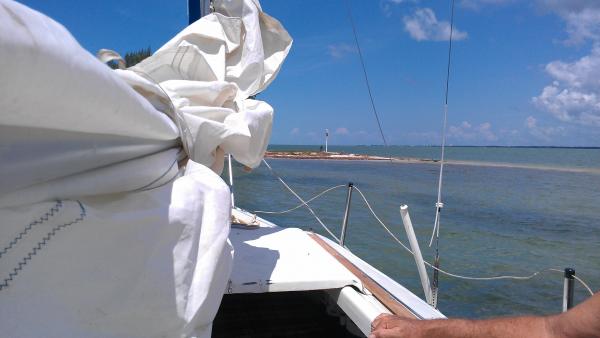 Anchored at Honeymoon Island