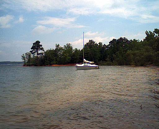 Anchored at Kerr Lake, NC