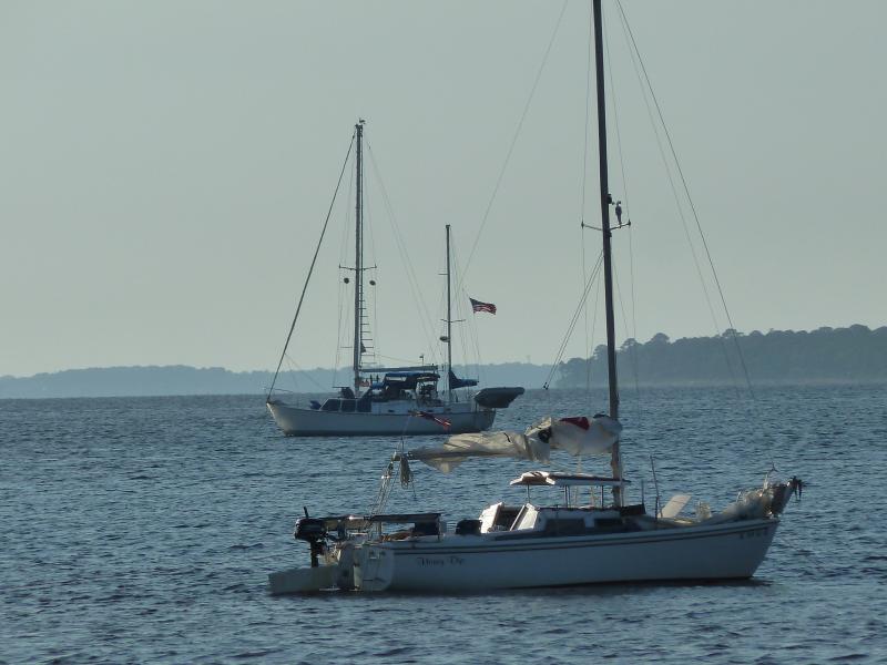 Anchored off Shell Island, Florida