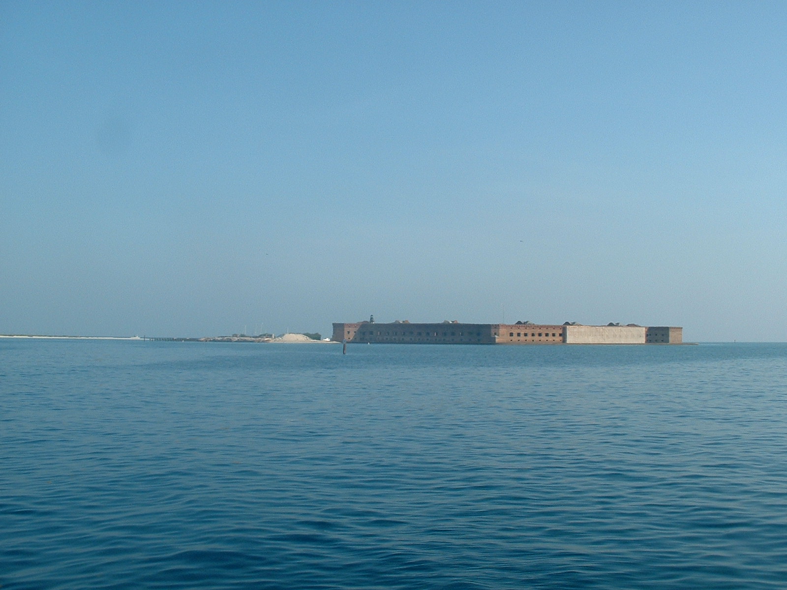 Approaching Ft Jefferson  Dry Tortugas