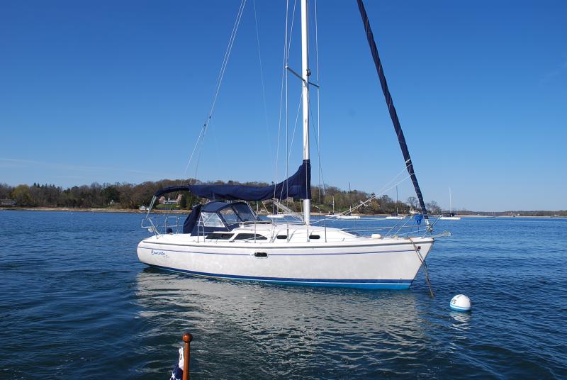 Arriving at new home port, Sagamore YC Oyster Bay, NY.