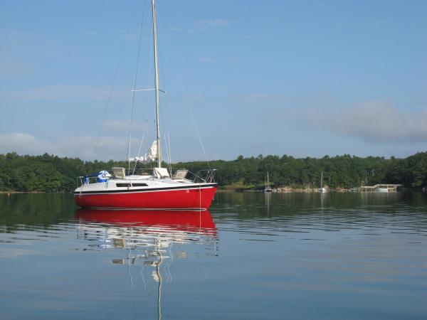 At Anchor in The Basin, in Maine