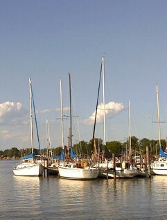 At the dock