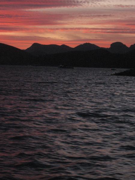 AZ Lake Pleasant sunset