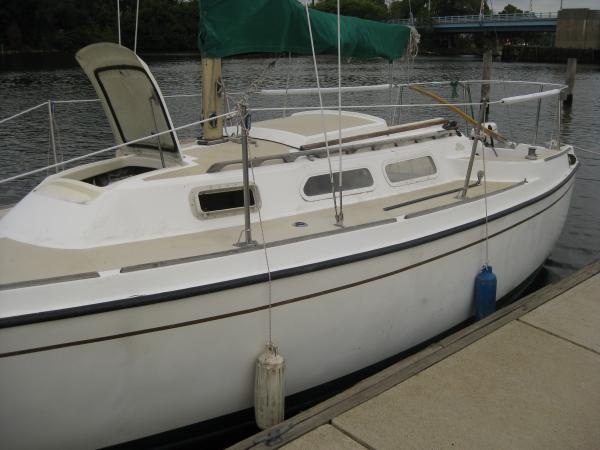 Before the Great Cleaning - you can see the stains on the hull