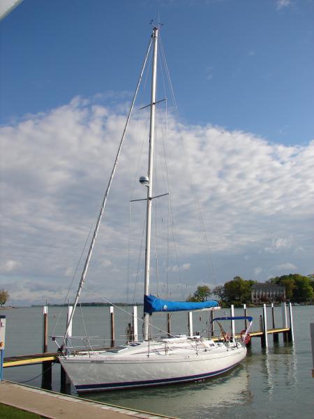 Beneteau at dock PutnBay