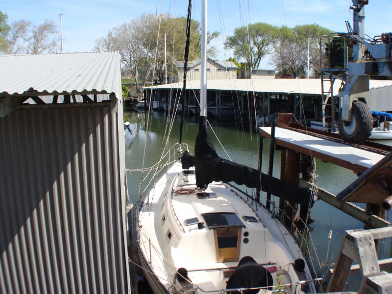 Boat back in water 045