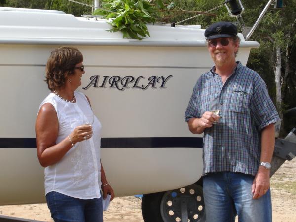 Boat christening and naming ceremony at AYC Oct 08