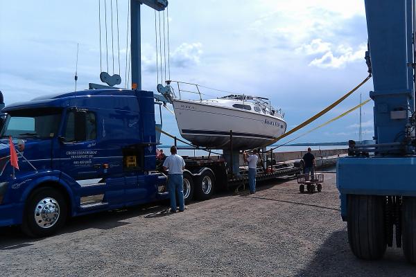 Boat delivery!