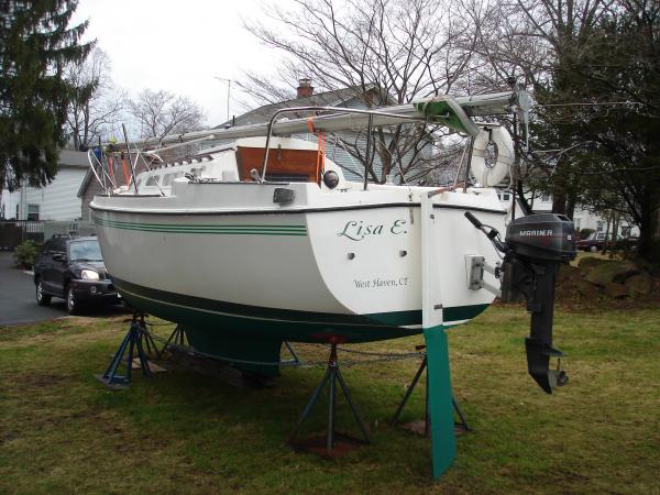 Boat in yard with new name &quot;Lisa E&quot;