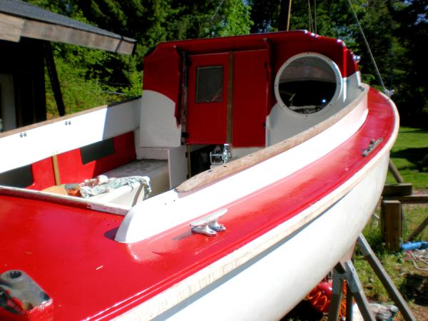 Boat refit red 3lowrez. I know she cries for some nice Mahogany doors but alas...no money for them this year.