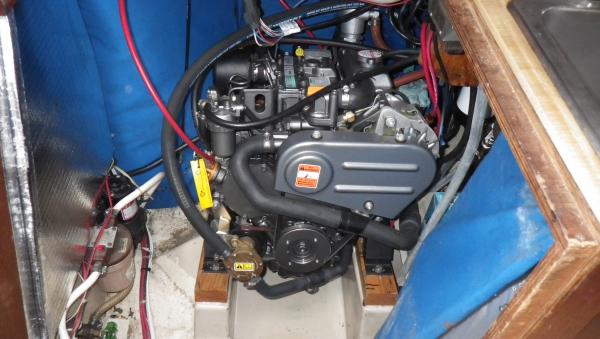 Brand new Yanmar 20 HP engine existing.