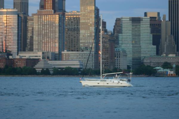 Bringing her in to NY harbor for the first time