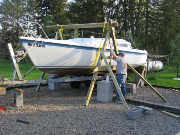 Building the boat lift