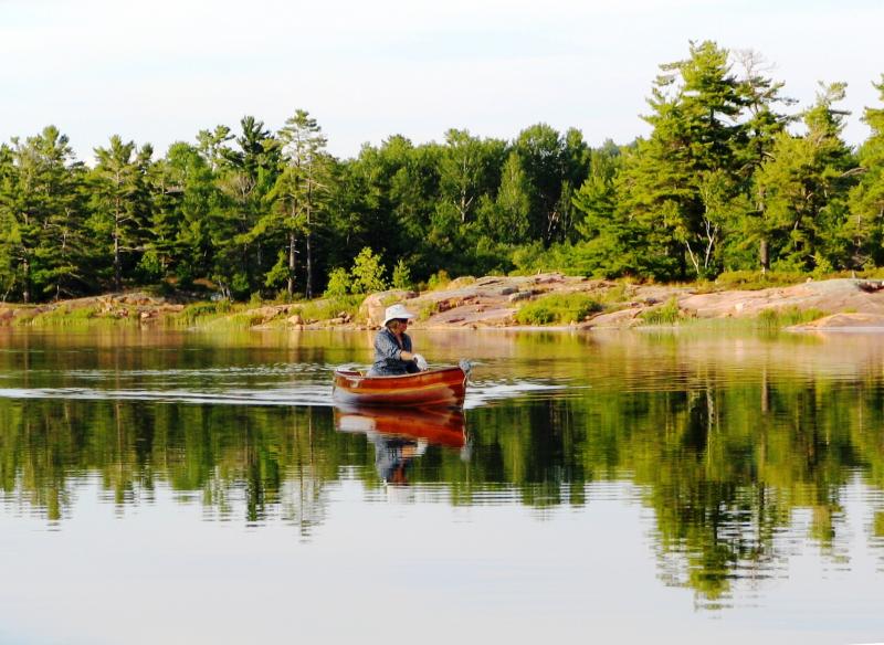 Canoeing on Dave's Bay